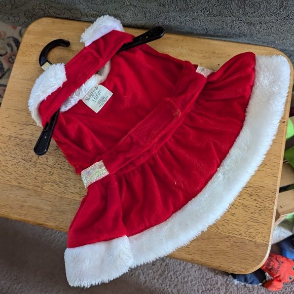 Velvet Christmas Doggie Dress Sz Med - Picture 2 of 7